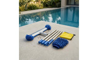 Long Pool Brush Threaded Sections Pool Cleaning Brush