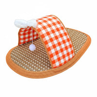 Pet Bed Canopy Mat Woven Pet Cooling Mat Straw-Like