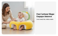 Soft Creature Sit-up Assistant Anti-Tip Design Infant Floor Seat for Indoor Use