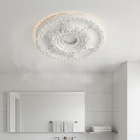 French Design Ceiling Medallion Lightweight Light Fixture Plate Easy to Install