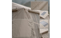 Inflatable Camping Tent Easy Setup Tent with PVC Door Curtain Spacious for Campers, Families, Comfort Camping, Backyard