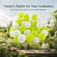 Green Forest Graduation Balloons for Kids - Thickened Non-toxic Retro Outdoor Spring Party Decoration