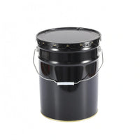 Tin Pail Glossy Finish Painted Metal Pail Rolled Rim