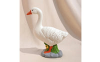 Outdoor Garden Goose Statue Weather Resistant Goose Garden Statue Weatherproof Decor Long-Lasting for Gardeners, Homeowners, Yard, Patio, Entryway