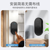 Smart Wireless Doorbell Waterproof Indoor Outdoor with 32 Ring Tones US Plug