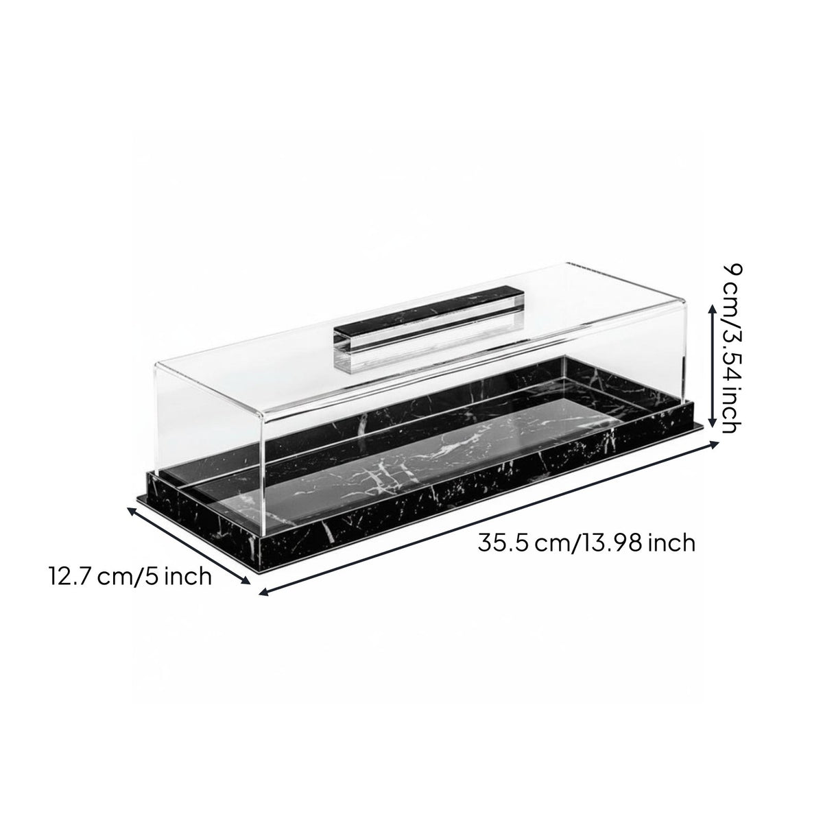 Acrylic Bread Box Transparent Acrylic Bakery Display Case Dustproof