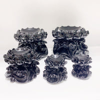 莲花底座 水晶球底批发 黑色莲花树脂底座 厂家销 树脂工艺品 展