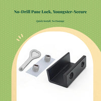 Sliding Pane Lock, Aluminum Alloy Security Limiter, Child Protection, Easy Installation, Home Use, Adjustable Position Control