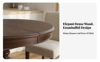 Durable Wood Wood Construction Oval panelpanel Table expandable Design fold-down panel Table Expandable Home Furniture Space-Saving for Apartment Dwellers, Homeowners, Families, Small Living Spaces, Dining Room, Kitchen, morning meal corner