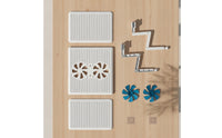2 Pieces Cabinet Air Conditioner Deflector Easy to Install for Office, Bedroom