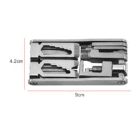 Compact Bike Chain Tool Sturdy Metal Cycle Multi Tool Easy to Stow Foldable Bike Multitool for Cyclists