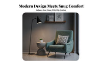 Boucle Armchair Modern Design Lounge Chair Minimalist design Nordic Inspired for Homeowners, Readers, perusing cozy spot