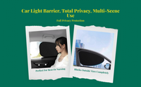 Attractive car window light barrier, privacy screen, solar protection, universal fit, side window shield
