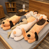 Cute Lying Dog Plush Toy Pillow for Sleeping and Cuddling