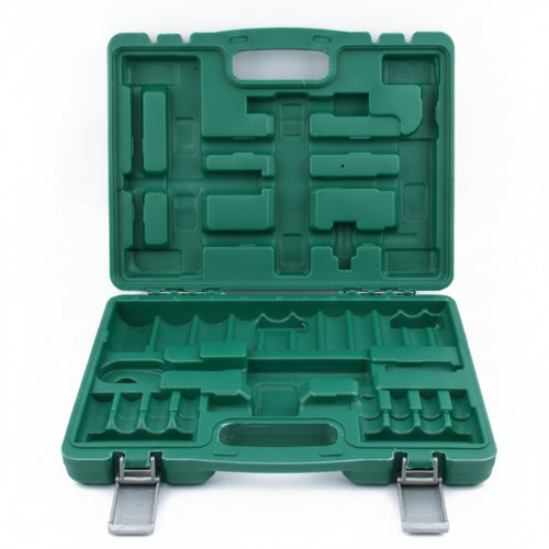 Socket Wrench Case Blow-Molded Empty Tool Box Heavy-Duty for Workshop, DIYers