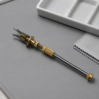 Watch Balance Holder Adjustable Balance Wheel Tool Rust Resistant Three Prong Tweezers for Watchmakers