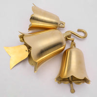 Large Octagonal Brass Wind Chime Temple Bell
