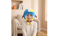 Stuffed Volleyball Hat Lightweight Soft-Textured Hat Soft Soft-Textured Mask with Printed Details for Costume Parties, Photo Booths, Stage Performances