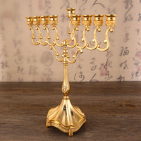 Metal Nine-Branch Candelabra for Wedding and Event Decoration