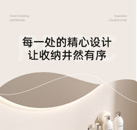 吸盘卫生间水龙头置物架壁挂免打孔浴室镜前洗手台洗漱台收纳架子 【奶白】U形槽置物架-50cm