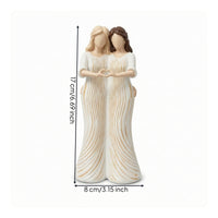 Heart Figurine with Gold Lines Faceless Decor Modern for Shelf, Desk, Art Lovers