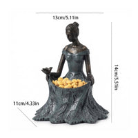Foliage Fairy Bird Feeder Resin Outdoor Decor Long-Lasting for Patio