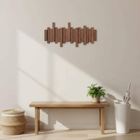 Piano Key Coat Rack Modern Design Wooden Flip down Hook Rack Multi-Functional