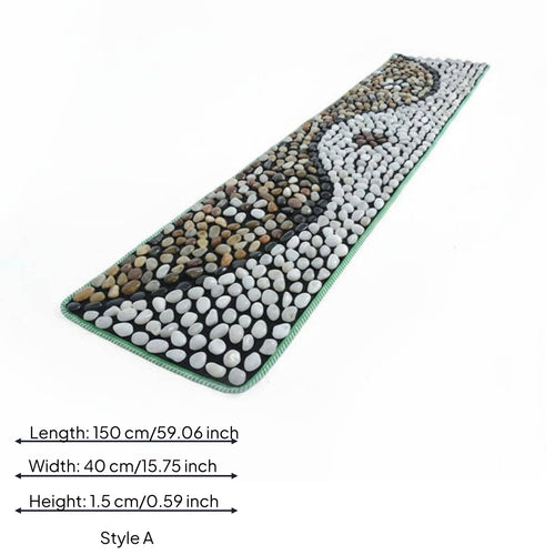 Pebble Foot Massage Mat Pain Relief Stone Foot Acupressure Mat Circulation