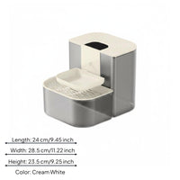 Automatic Pet Fountain Intelligent Tilt Design Quiet Feline Water Dispenser Easy