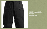 Unisex Waterproof Insulated Bib Pants, Winter Outdoor