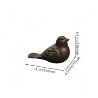 Bird Door Stop Feather Texture Cast Iron Bird Door Stopper Floor-Standing
