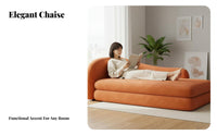 Chaise Lounge Nordic and Design Single-Siderest Chaise Lounge Minimalist Design Daybed for Book Lovers, Interior Designers, Living Room, End of Bed