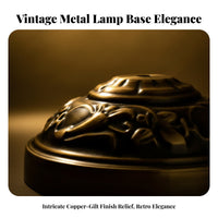 Low-Profile Metal Lamp Base