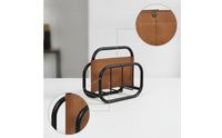 Magazine Rack Present-Time Periodical Rack Floor Sturdy Book Organizer for Living Room