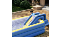 Anti-Rollover Inflatable Water Slide Outdoor Inflatable Slide with Side Rails Heavy-Duty Compact for Children, Swimming Pool