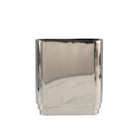 Rectangular Mirror Vase Silver Mirrored Vase Luxury Look