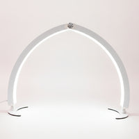 U-Shaped Foldable Beauty Lamp with Crescent Base Curved Crescent Nail Lamp 40W Crescent Light Adjustable for Shops