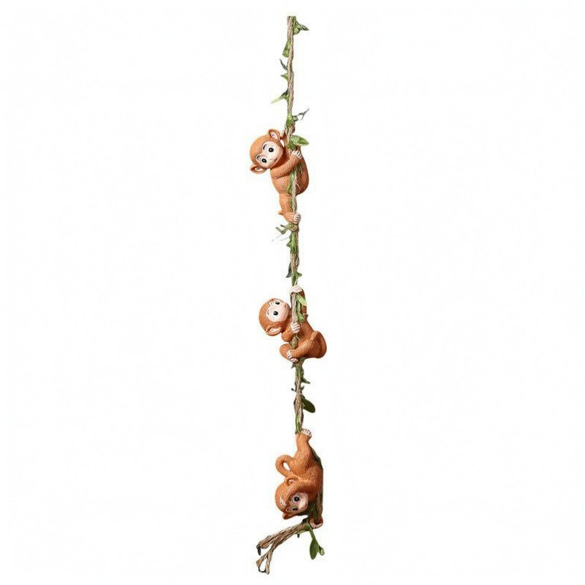 Monkey Rope Ornament Garden Hanging Monkey Ornament Gift Idea Outdoor Decor for Plant Trellis