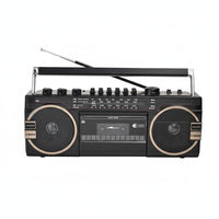 Retro Boombox Recording Function Bluetooth Cassette Player for Outdoor, Students