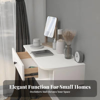Floating Storage Console Space-Saving Wall-Mounted Desk Minimalist Design