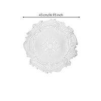 Light Fixture Medallion PU Material Ornate Ceiling Rosette Easy Install