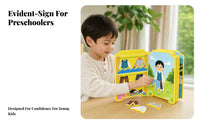 EVA Dress-up Game Book Illustrated Removable Clothes Book Colorful