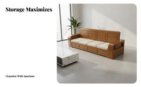 Corner-Shaped D Wooden Sectional Flexible Combination Sofa Space-Saving Couch for Apartment Dwellers, Homeowners, Small Areas, Lounge Area