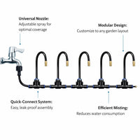 Misting Cooling System Adjustable Nozzle, Misting Cooling System Misting, Coolin #variant:10 meter set