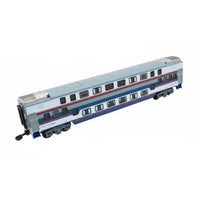 SYZ25K Two Level Carriage Model Realistic Design Two Level Train Car Model Great Gift Electric Railway Passenger Car for Collectors