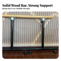Stable Base Portable Ballet Barre Long-Lasting Construction Freestanding Ballet Barre Non-Slip Feet Portable Dance Bar Heavy Duty for Adults, Dancers, Beginners, Home Use, Gym