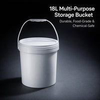 Sealed Bucket Lid for Food, Carry Handle Multipurpose Storage, Pressure Resistant Industrial Barrel, - 6L