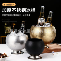 网红不锈钢冰桶酒吧KTV台面冰块桶香槟啤酒红酒店用品小食桶商用