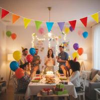 5 Meter Garland Burlap Triangle Banner Boho Burlap Pennant Garland Easy to Hang Linen Bunting Flag for Kindergarten