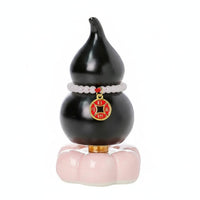 Ceramic Gourd Statue Cute Design Hulu Gourd Statue Good Luck Charm Chinese Fortune Calabash for Living Room